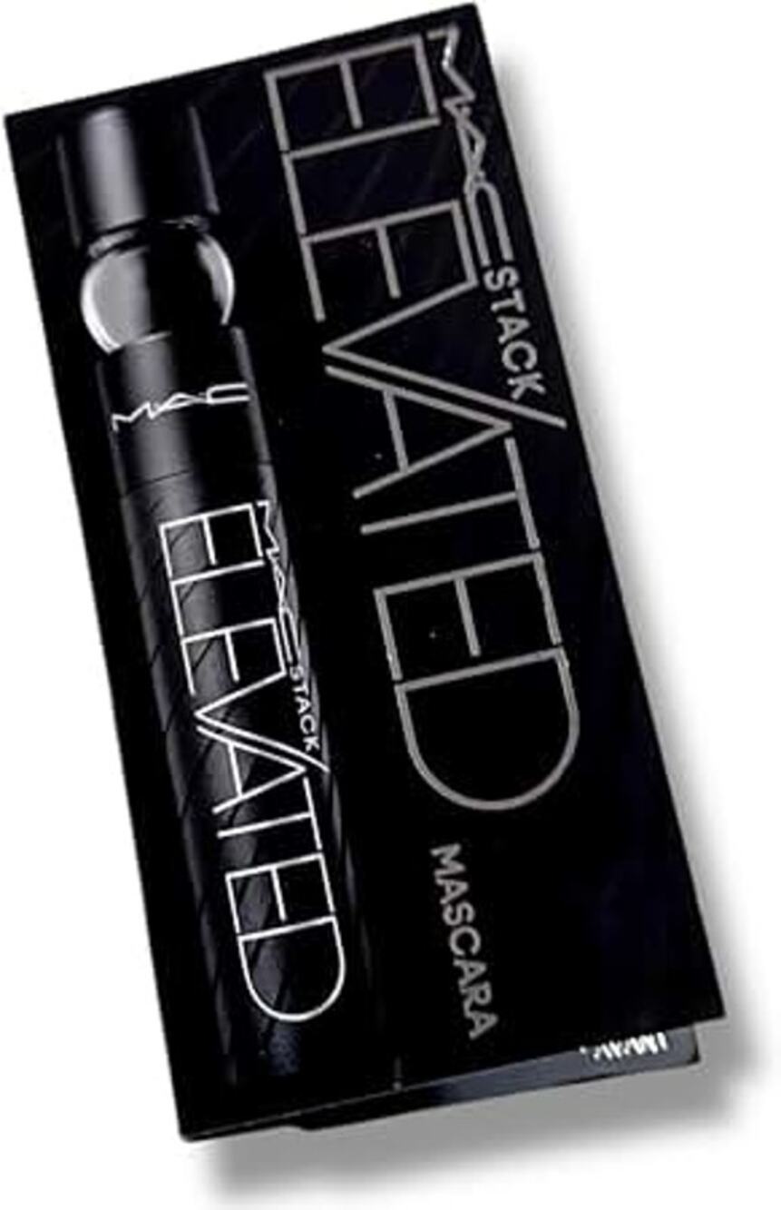 MAC Stack Mascara, Black, Elevated Volume, Mini, .1 oz 2pack